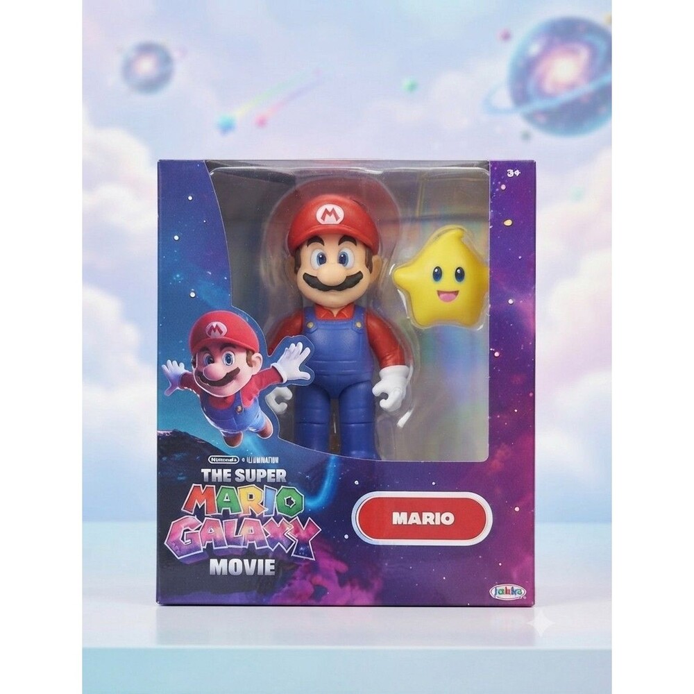 Super Mario Galaxy Movie Mario With Luma Star 5” Masterpiece FIgure New